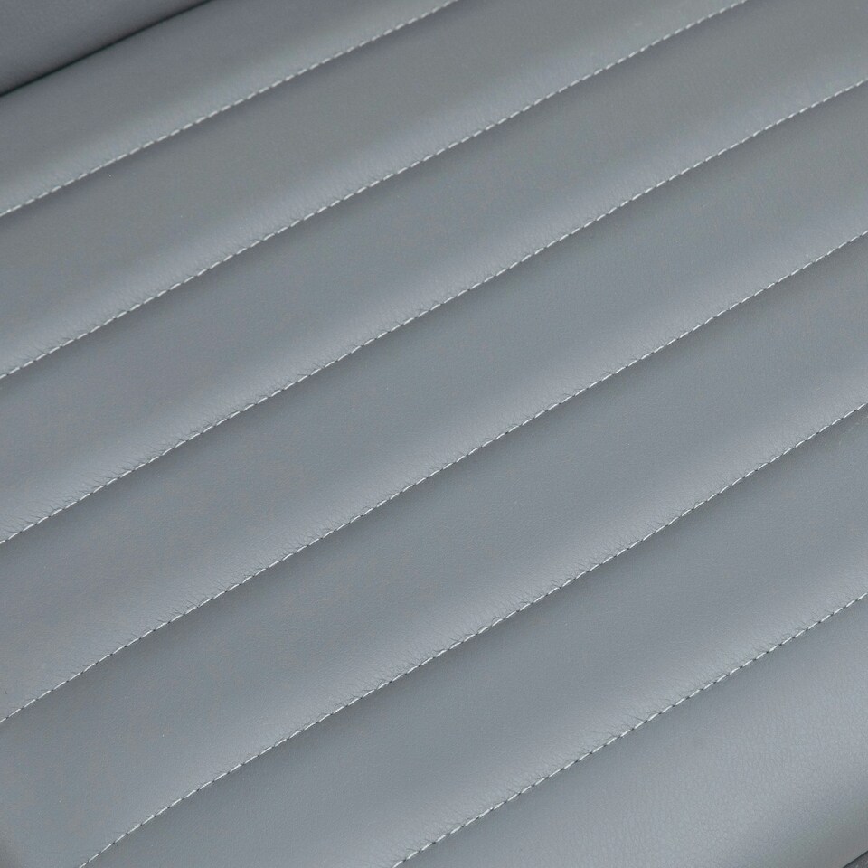 image 1 of HOMCOM Armless Mid-Back Adjustable Office Chair with 360 Swivel Light Grey