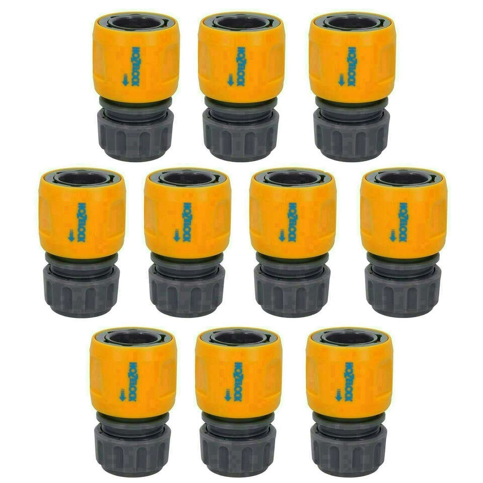 image 1 of Hozelock Quick Release Aqua Water Garden Hose End Pipe Connector Fitting 10pc
