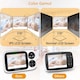 image 4 of HELLOBABY HB2033 3.2 Inch LCD Display Baby Monitor - White