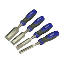 Faithfull Bevel Edge Butt Chisel Set, 4 Piece - Multi Colour - One Size