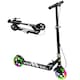 image 1 of AIYAPLAY Scooter for Ages 3-8 Years, Folding Kick Scooter with Adjustable Handle, Two Light Up Wheels, Handbrake, Rear Brake | Black