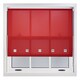 image 3 of FURNISHED Roller Blinds Daylight Square Eyelet Light Filtering Easy Fit Trimmable Window Shade | Red | Red