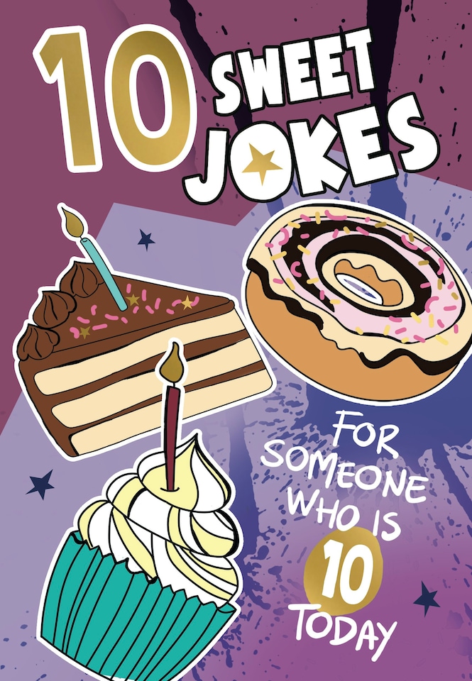 image 1 of 10th Birthday Sweet Jokes - Kid's 10th Birthday Card