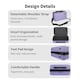 image 3 of ABS Cabin Carry Bag with Strap – Lightweight Underseat Luggage | Purple | French Lilac | Cabin Bag