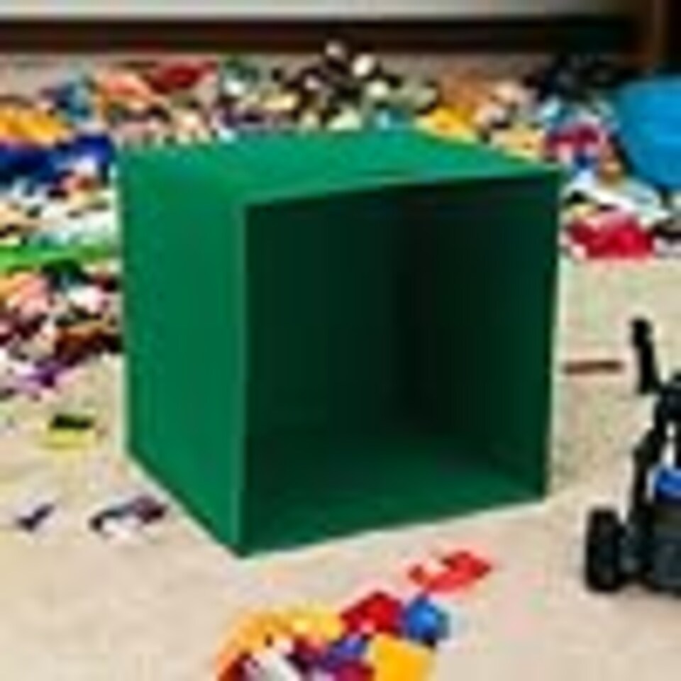 image 1 of 6 Pcs Foldable Fabric Cube Storage Boxes Collapsible Folding Box | Multi | One of Each | 6