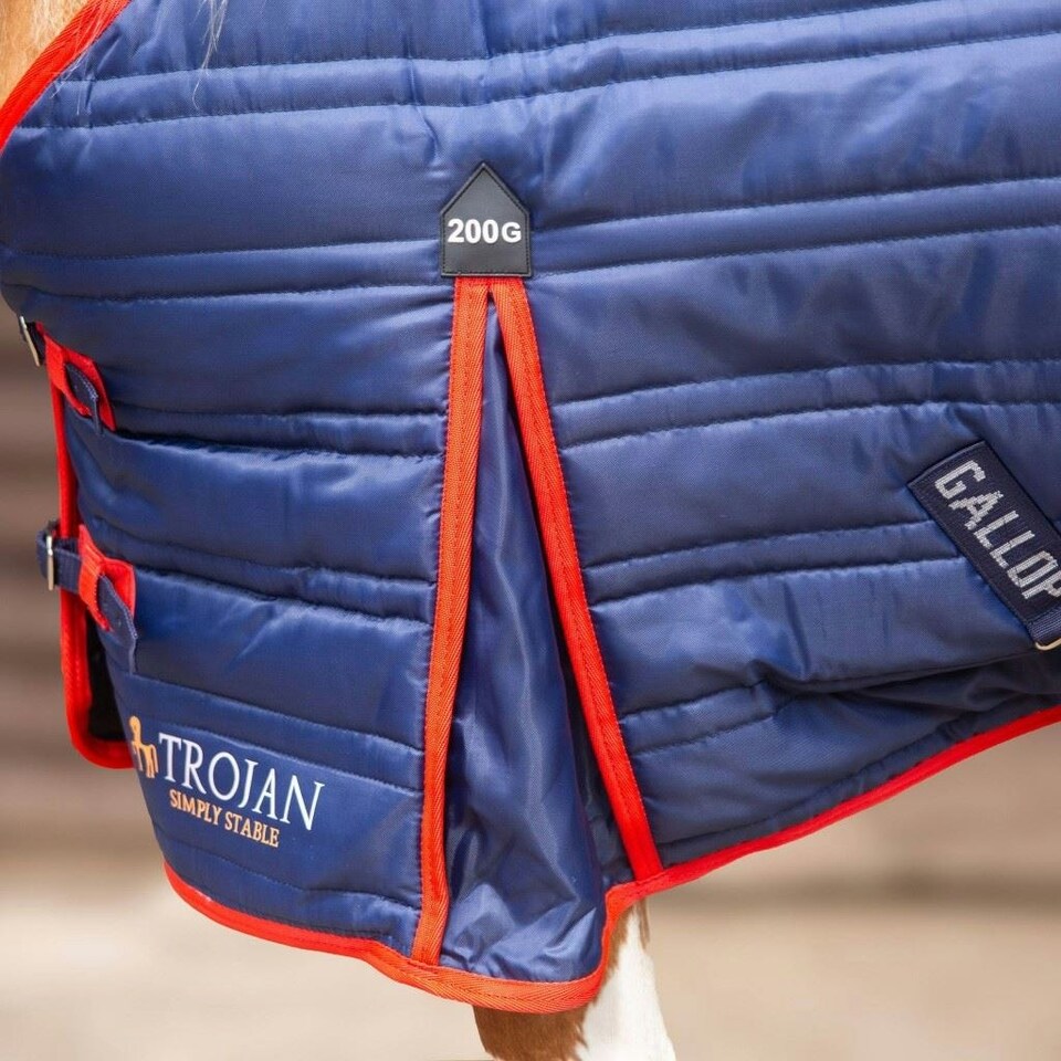 image 1 of Gallop Equestrian Trojan 200G Stable Rug Blue | Size: 5ft 9
Colour: Navy
