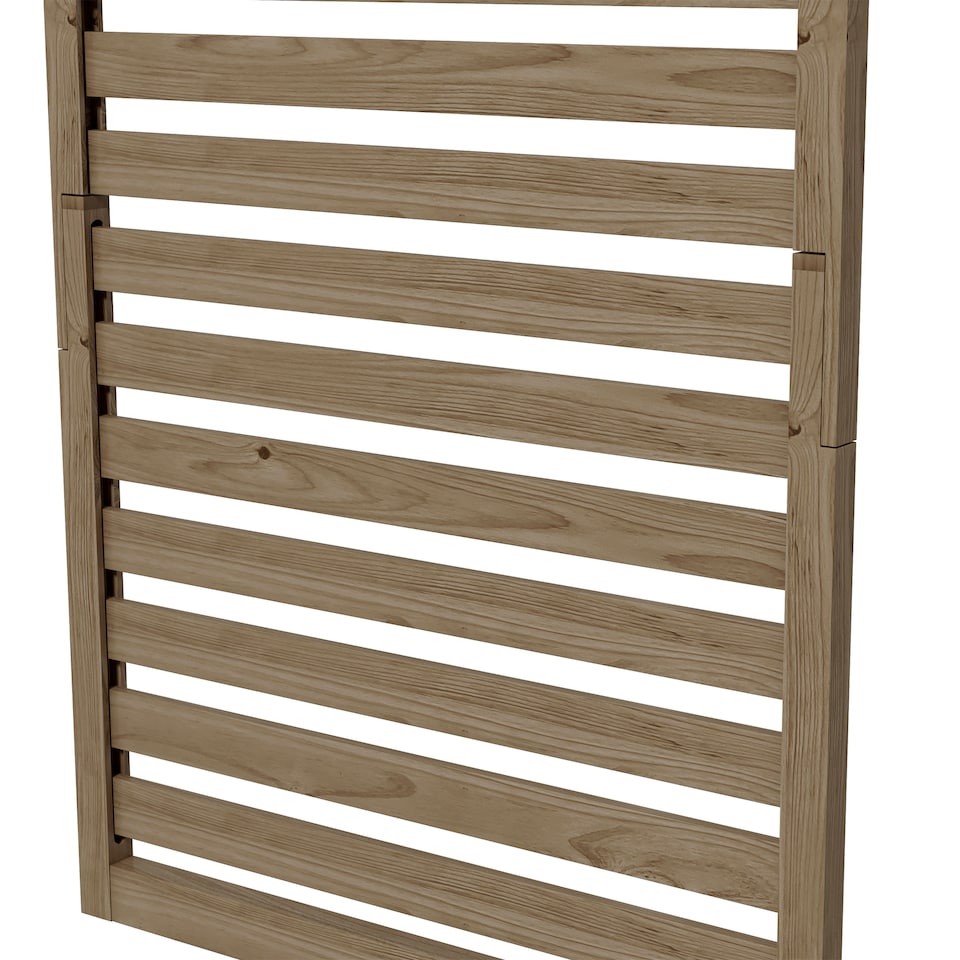 image 1 of Outsunny Wall Mounted Plant Stands Set of 2 with Shelves and Slatted Trellis