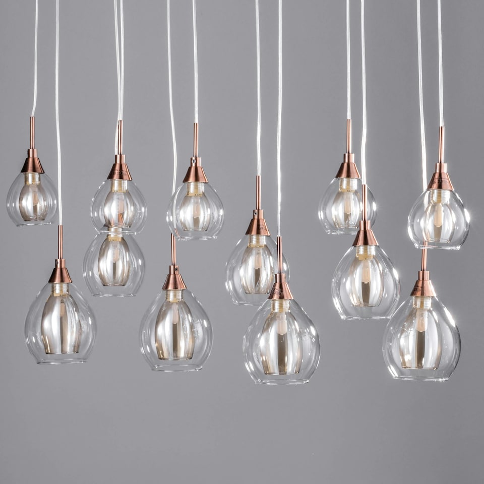 image 1 of BHS Carmella Diner Ceiling Pendant Bar | Copper | Copper | 1