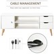 image 3 of HOMCOM Modern TV Stand W/ Storage Shelf Media Console Table Entertainment Center
