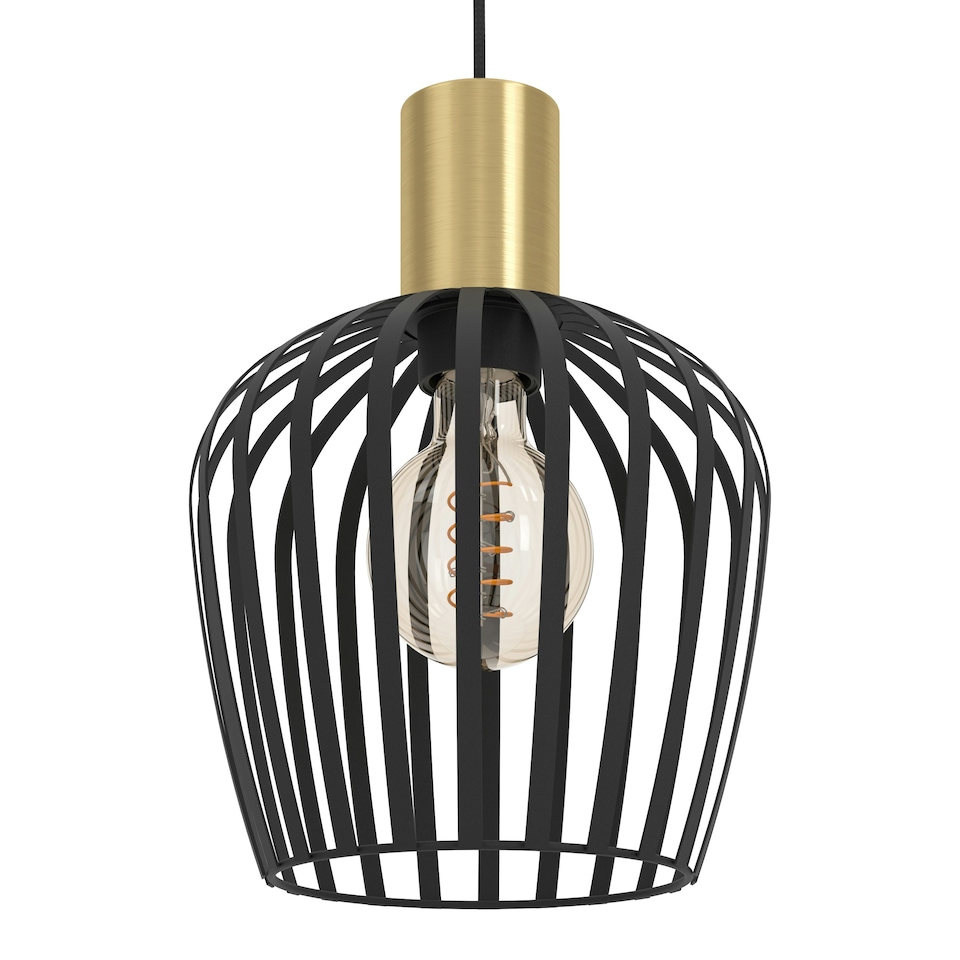 image 1 of EGLO Empoli Industrial Pendant Light WBS Black