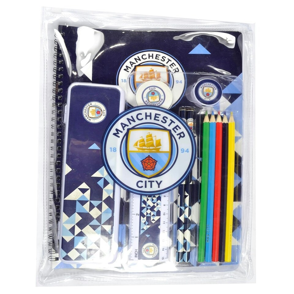 image 1 of Manchester City FC Ultimate Stationery Set (Particle)