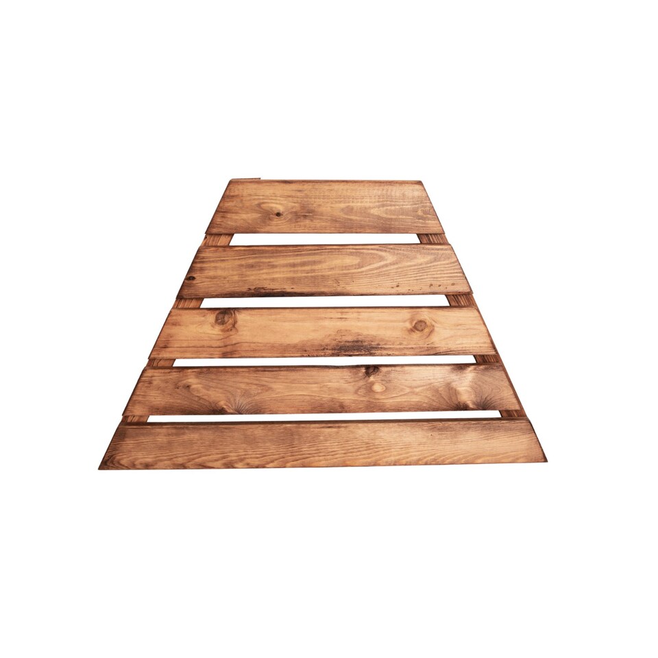 image 1 of Hand Made Chunky Rustic Wooden Garden Furniture Angled Tray