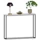 image 9 of Vida Designs Console Table With Metal Leg, White & Black | Black | White & Black