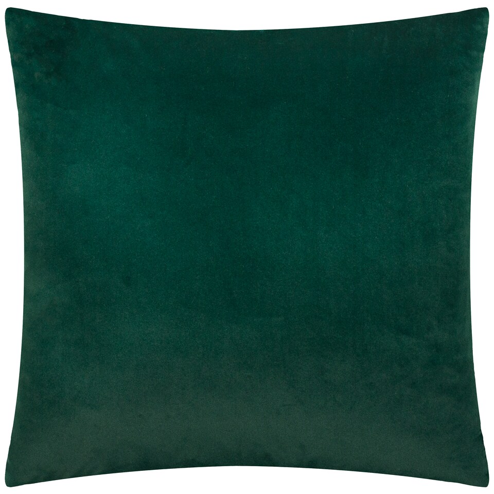 image 1 of Paoletti Savoy Stripe Velvet Cushion | Green | Emerald