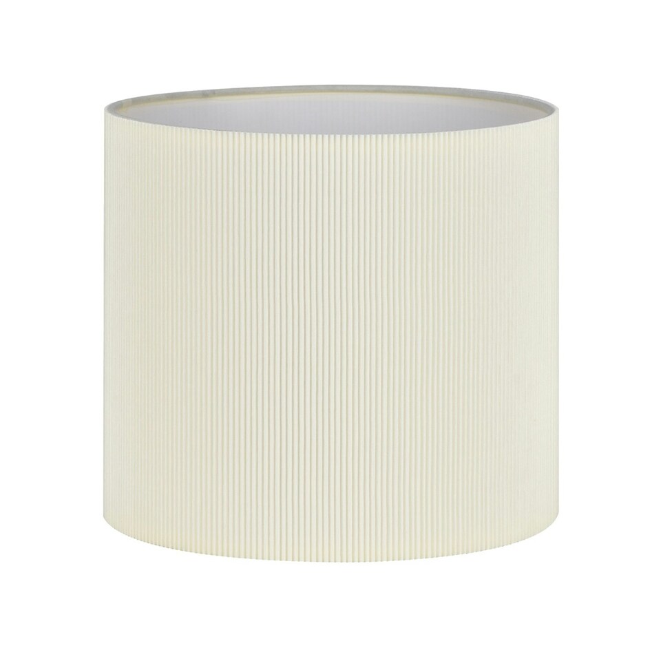 image 1 of Romana - Brushed Chrome Touch Operated Table Lamp with White Pleated Shade Silver | White
