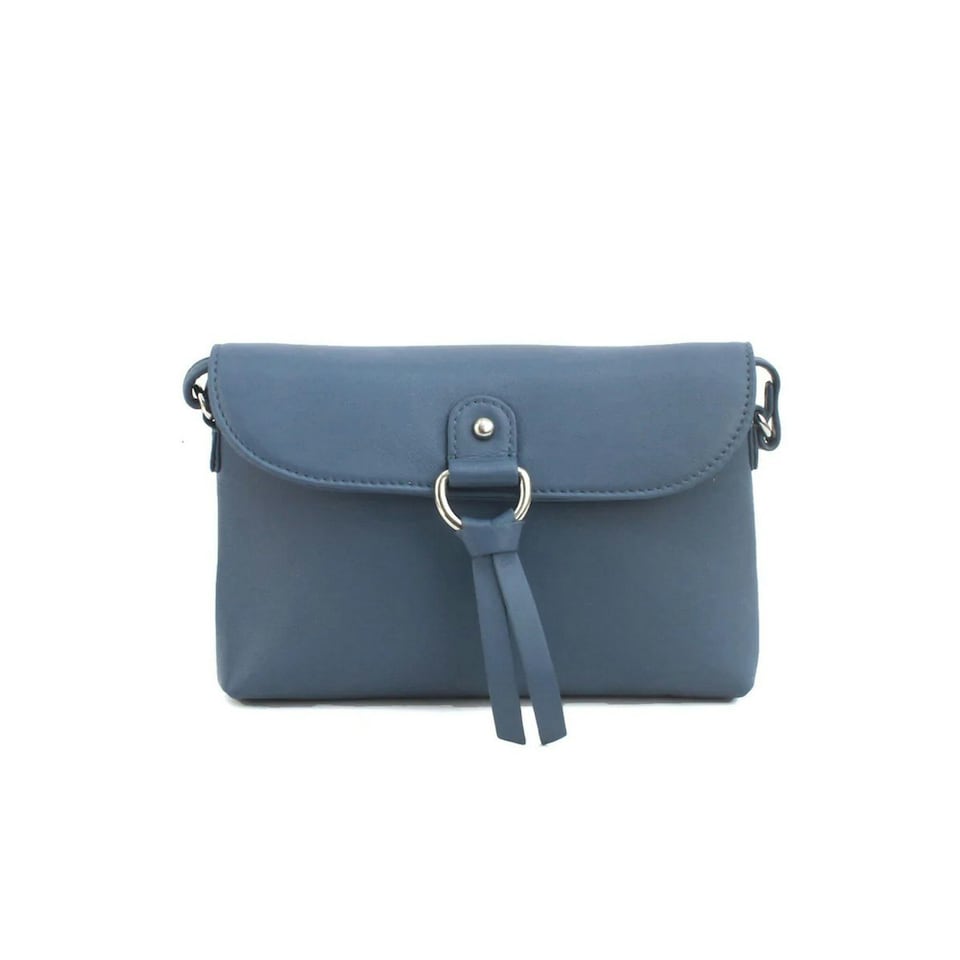 image 1 of Eastern Counties Leather Womens/Ladies Cleo Leather Handbag - Slate Blue - One Size Blue