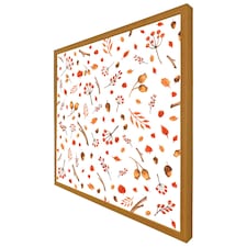 Acorns & leaves (Picture Frame) Brown | Oak | S