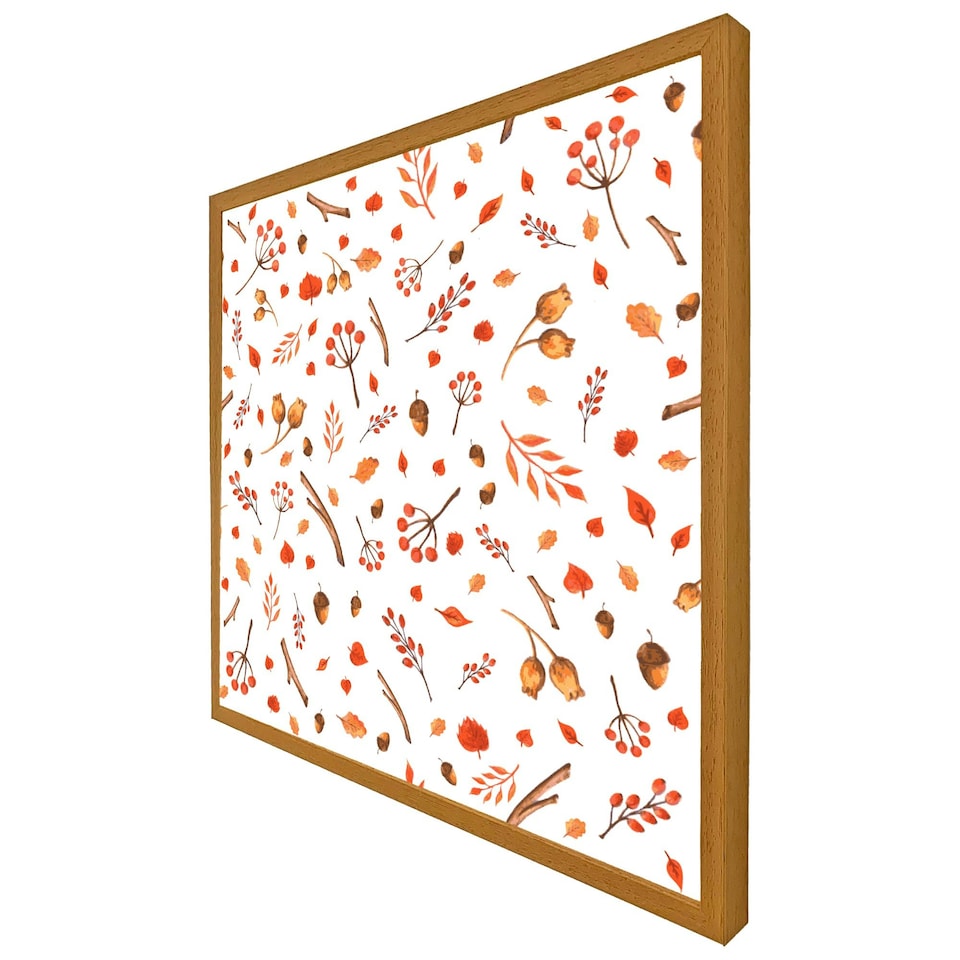 image 1 of Acorns & leaves (Picture Frame) Brown | Oak | S
