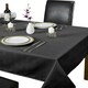 image 1 of Chequers Tablecloth - Black - 178x274cm