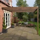 image 4 of Wall Mounted Box Pergola - L480 x W480 x H270 cm - Rustic Brown