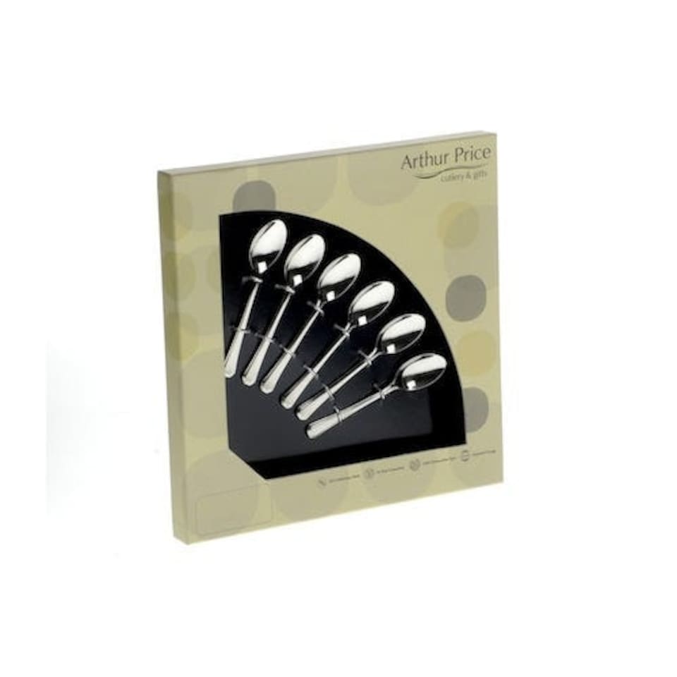 Arthur Price Classic Dubarry Set of 6 Coffee Spoons