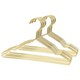 image 1 of Harbour Housewares Metal Children's Hangers - Gold - Pack of 20