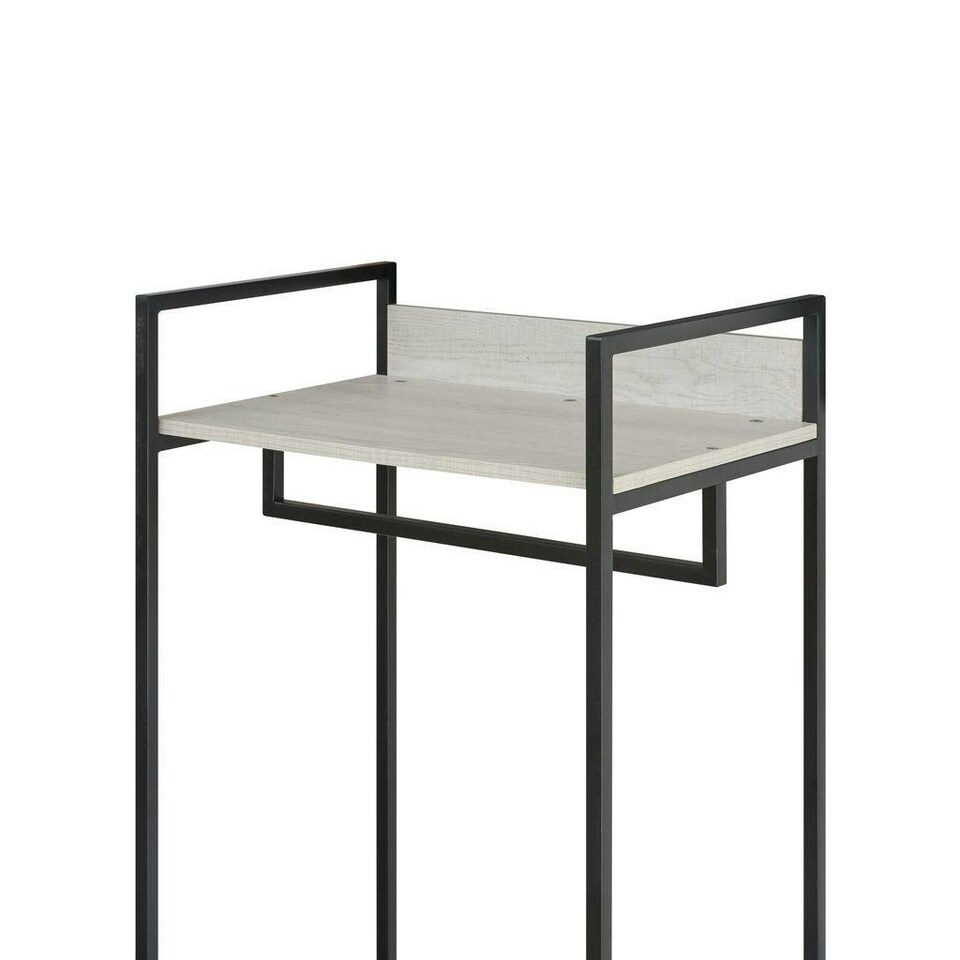 image 1 of Alva Open Wardrobe with 2 Drawers White | White Oak