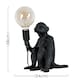 image 6 of ValueLights George Monkey Modern Black Table Lamp | Black