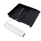 image 3 of 9" Painting Decorating Paint Tray and Wool Type Roller Egg Shell Gloss Paints 4pk
