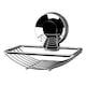 image 5 of Showerdrape Suctionloc Chrome Suction Wall Mounted Soap Basket with Mounting Discs | Silver | 1
