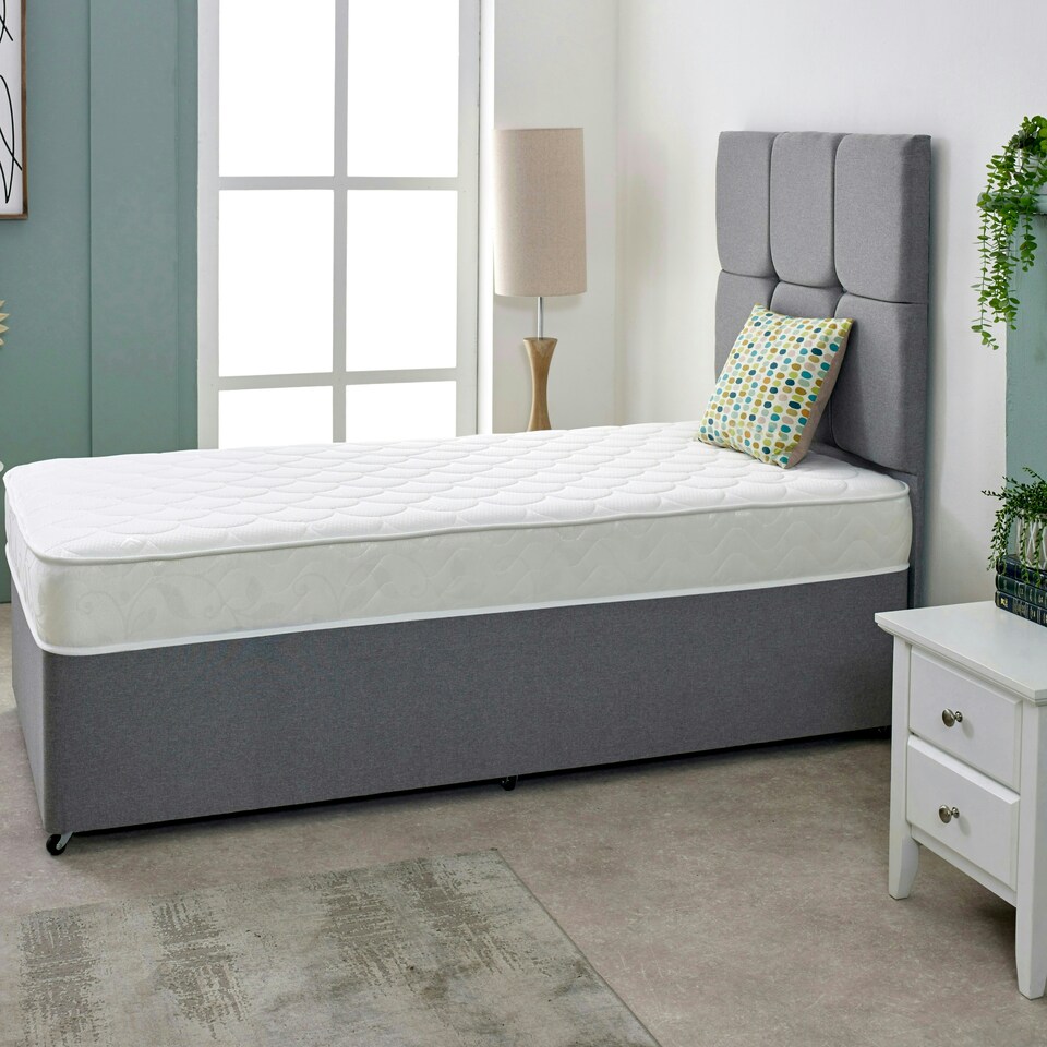 image 1 of Shell Design Hybrid Mattress - 18cm Deep, Soft Feel White | Double