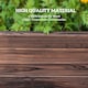 image 7 of Outsunny Wooden Raised Garden Bed Planter Grow Containers Flower Pot 80 x 80cm