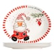 image 1 of Nicola Spring Father Christmas Serving Platters - 31 x 25.5cm - White | White | White