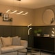 image 2 of ValueLights Infinity Black Single Twist Integrated LED Floor Lamp