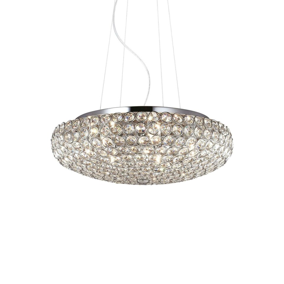 image 1 of King  7 Light  Small Ceiling Pendant Chrome, G9