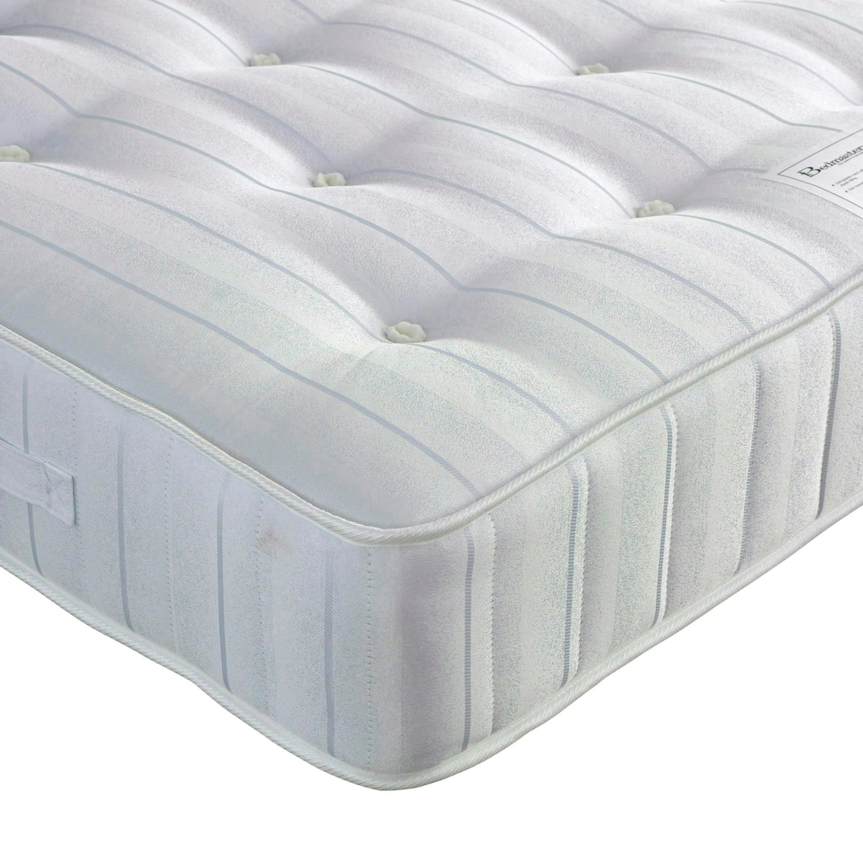 image 1 of Brandon Oatmeal Fabric Ottoman Bed And Super Ortho Orthopaedic Mattress King Size N/A