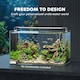 image 3 of PawHut 43L Fish Tank with Protective Base Mat 50 x 30 x 30 cm