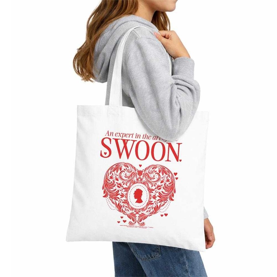 image 1 of Bridgerton The Art Of Swoon Tote Bag | White | White | 1