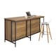 image 4 of SoBuy KNL01-F,Kitchen Island Storage Cupboard with 170cm Worktop | Brown | Brown | 1