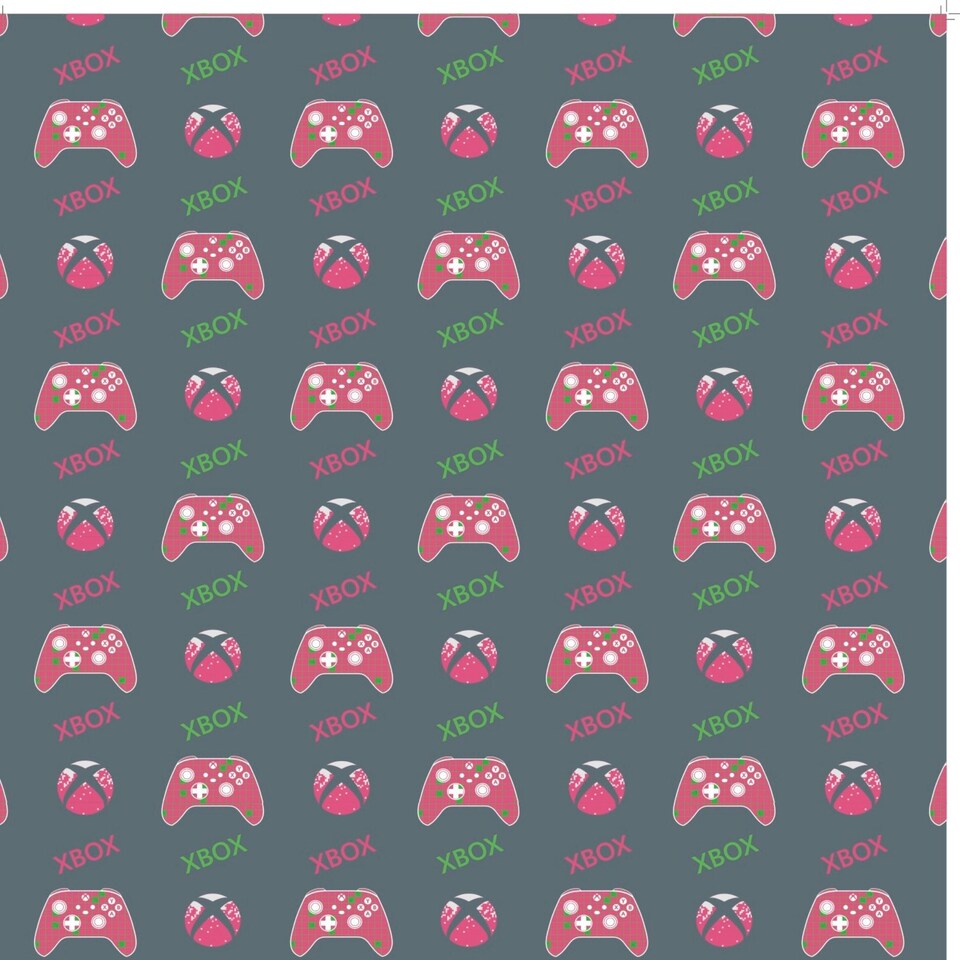 image 1 of XBOX 2 Sheets & 2 Tags Gift Wrap