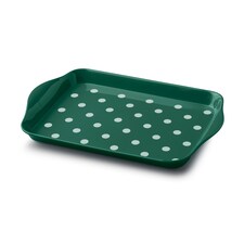 Melamine Dotty Tray, Mini | Green | Forest Green