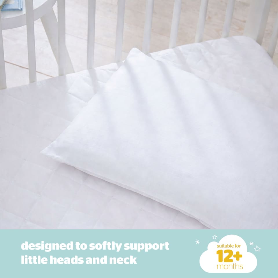 image 1 of Silentnight Safe Nights Anti Allergy Cot Bed Pillow - 2 Pack