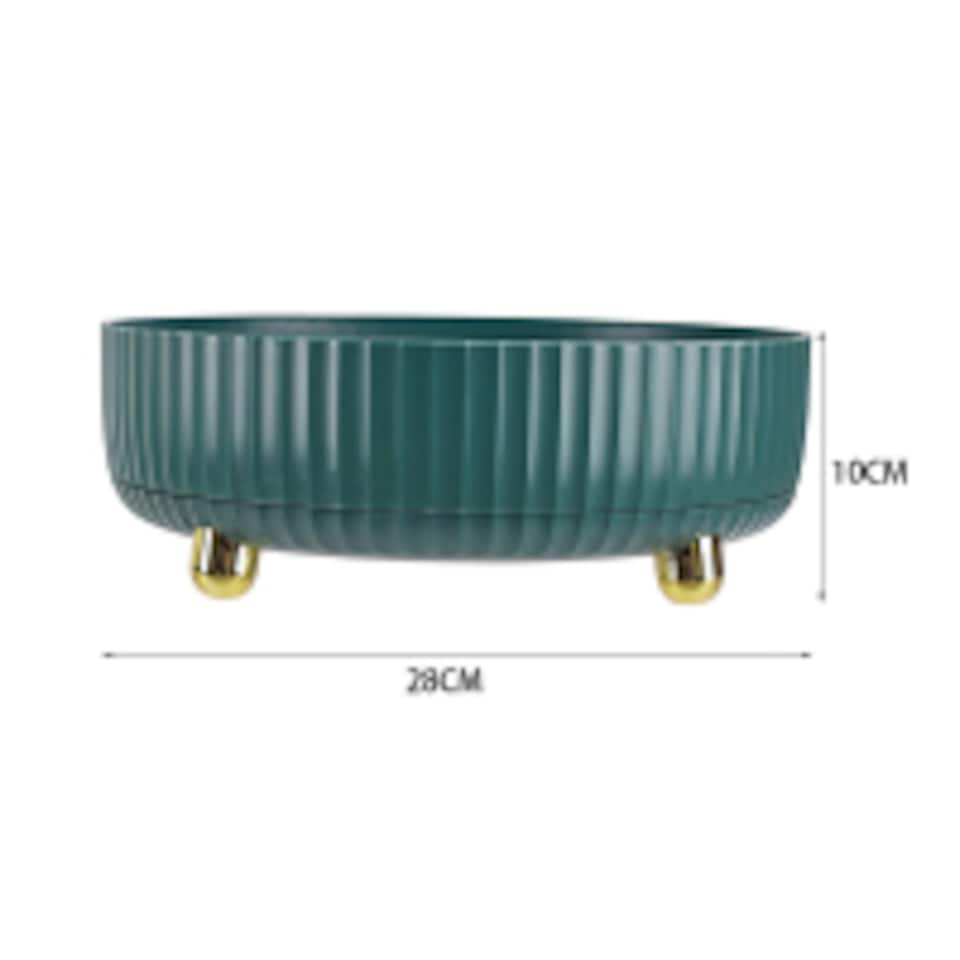 image 1 of 360 Rotating Storage Rack Turntable Organizer Kitchen & Cosmetics