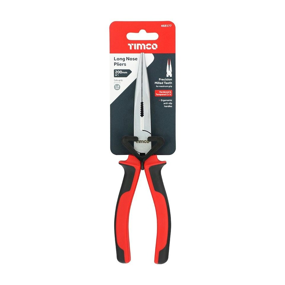 image 1 of Timco - Long Nose Pliers (Size 8" - 1 Each)