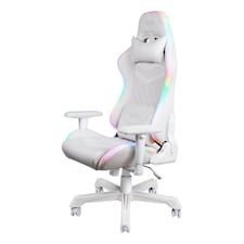 Deltaco Gaming DC410 RGB Gaming Chair with RGB Lighting - White