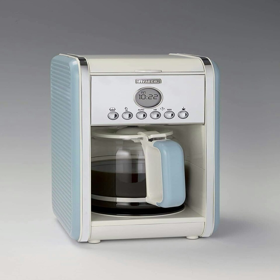 image 1 of Ariete 1342/05 Vintage Retro Filter Coffee Machine, 24 Hour Timer, Blue