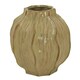 image 1 of Sabbia Collection Squat Seed Pod Vase - Ceramic - L22 x W22 x H26 cm - Brown Brown