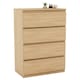 image 10 of Vida Designs Denver 4 Drawer Chest of Drawers Bedroom Storage, Pine