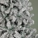 image 5 of 8ft (2.4m) Snow Flocked Artificial Christmas Tree with Green Metal Stand and 1017 Tips