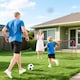 image 8 of HOMCOM Double-Sided Football Rebounder Net, Football Rebound Net Target Goal with Five Adjustable Angles, Red | Red